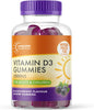 Daily Vitamin D Gummies for Adults - Contains 1000IU (25ug) VIT D3 Supplement for Immune Support - Easy Take Blackcurrant Flavour - 4 Month Supply - 120 Gummies - by