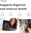 Complete Gut - Belgian Chocolate - 4 in 1 Gut Health Powder with Diverse Fibres - 450g/30 Servings - Vegan Friendly - Gluten Free - Live Cultures for Gut Health - Delicious & Effective