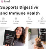 Complete Gut - Belgian Chocolate - 4 in 1 Gut Health Powder with Diverse Fibres - 450g/30 Servings - Vegan Friendly - Gluten Free - Live Cultures for Gut Health - Delicious & Effective