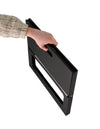 Notebook Folding Grill - Portable Picnic BBQ with Chrome Plated Cooking Grid (Black)