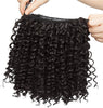 8 Inch Afro Drawstring Ponytail Kinky Curly Scrunchie Hair Bun Clip In Ponytail Extensions For Women Curly Hair Bun Hair Pieces Curly Drawstring Ponytail - Dark Black