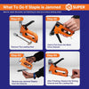 3-in-1 Staple Gun Heavy Duty with 3000 Staples, Anti-Slip Uphosltery Staple Gun for Wood, Adjustable Force Quick-Jam Release Heavy Duty Stapler Gun, Heavy Duty Staple Gun for Uphosltery Work