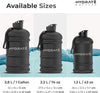 XL Jug 2.2 Litre Water Bottle - BPA Free with Handle and Flip Cap for Daily Use - Hydration Bottle for Active Lifestyles - Reliable Water Bottle for Gym, Travel, and Outdoor Use (Matte Black)