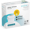 Water Filter Cartridge 6 Pack (6 Months Supply), Evolve+ Compatible with Brita Maxtra, Maxtra+ & PerfectFit, 5 Stage Filtration System Reduces Chlorine, Limescale & Other Impurities ,White