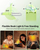 Book Reading Light, Amber Clip On LED with 2 Adjustable Brightness for Eye Protection, Rechargeable USB, Christmas Gifts for Bookworms, Kids(Green)