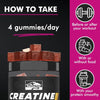 KP Creatine Monohydrate Gummies Mixed Berry for Men & Women, 100% Creatine Mixed Berry Gummies, 5g per Serving + Vegan, Sugar Free, Mixed Berry + Strength, Energy, Muscle & Booty Gain - 120 Count