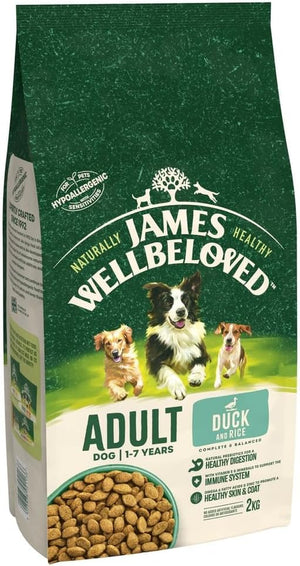 Adult Duck & Rice 2 kg Bag, Hypoallergenic Dry Dog Food