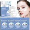 Bio Collagen Face Mask,4PCS Anti Wrinkle Mask,Firm Skin Deep Hydrating Mask,Bio Collagen Face Mask Overnight,Hydrating Hydrogel Mask,Small Molecule Penetration, Elasticity Improvement (Blue)