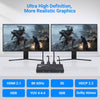 8K 60Hz HDMI Splitter 1 in 2 out, 2 Ways 4K 120 Hz HDMI Splitter with UK Powered Supply, 1x2 Audio Video Distributor, Supports 3D EDID HDCP 2.3 for HDTV Xbox PS4 PS5 Blue-Ray Player Monitor