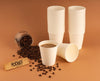 100x 10oz Disposable Paper Coffee Cups, FSC® Certified, Fully Compostable, Strong Single-Wall White Paper Cups, Takeaway Coffee Cups, Paper Cups for Hot Drinks, Party Cups, Hot and Cold