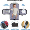 Changing Bag Backpack, Large Nappy Back Pack Multifunction Baby Bags with Portable Changing Mat, Pacifier Holder, and Stroller Straps, for Mom and Dad