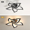 LED Ceiling Light, 60W 6500LM Mordern LED Ceiling Lights Warm White 3000K, Creative Petals Design, Acrylic Chandelier for Living Room Bedroom Dining Room (Dia 60cm)