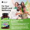 Multivitamin & Minerals 26 Essential Active Vegan High Strength Multivitamin Tablets for Women & Men with Iron A-Z Complete Daily Vegan Vitamins Gluten Free GMO Free (3 Month Supply) UK Made New Leaf