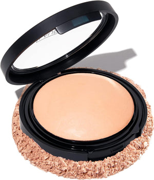 LAURA GELLER NEW YORK Baked Double Take Powder Foundation - Fair - Buildable Medium to Full Coverage - Matte Finish