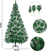 Artificial Christmas Tree,6ft Snow Flocked Christmas Tree with 900 Snow Effect Tips and Christmas Tree Metal Stand