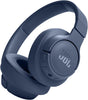 Tune 720BT Wireless On-Ear Headphones, with  Pure Bass Sound, Bluetooth 5.3, Hands-Free Calls, Audio Cable and 76-Hour Battery Life, in Blue