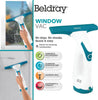 BEL0749 Cordless Window Vac – Condensation Vacuum For Windows, Mirrors, Showers, Rechargeable, Squeegee Head, Streak-Free Cleaning, 60ml Water Tank, Lightweight, 30 Minutes Use On One Charge