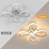 Modern LED Ceiling Light, 30W Flower Shape Ceiling Lamp, White Ceiling Lights fixtures for Bedroom, Living Room, Dining Room, Aisle Entrance, Kitchen, Warm White 3000K