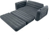 King Size Pull-Out Inflatable Camping Sofa Bed Sleep Away Futon Couch with 3 quick inflation and Deflation Valves, 203 x 231 x 66 cm, Charcoal Grey