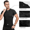 1 Pack or 3 Packs Compression Tops for Men Short Sleeve Mens Running Top Mesh Design Quick Dry Base Layer Top for Gym Sports Fitness Workout Cycling,Training