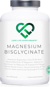 Magnesium Glycinate (Bisglycinate) | Chelated Magnesium Supplements | 2750mg (303mg Magnesium) | 240 Capsules / 60 Servings | Highly Bioavailable | Made in UK - GMP Certified |