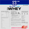 Blue Lab Whey Protein Powder: Strawberry - Whey Protein 908g - Post-Workout - Whey Isolate - Muscle Building Powder Supplement With Added BCAAs