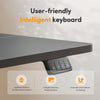 Standing Desk Height Adjustable Electric Desk, 120 * 60cm Stand up Table, Sit Stand Home Office Desk with Splice Board, Dark Black