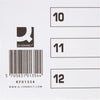KF01354 1-12 Polypropylene Index A4 Multi Punched - White