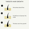 Hair Growth Oil – 100% Natural Oil with Caffeine, Biotin, Castor Oil, Argan Oil, Coconut Oil, Rosemary Oil for Curly Hair, Effective Thickening & Hair Loss Treatment