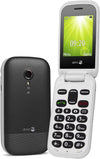 2404 2G Dual SIM Unlocked Basic Mobile Phone for Seniors with Large Colour Display, Big Buttons and Emergency Button (Black) [UK and Irish Version]