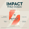 Impact Whey Isolate Powder - Chocolate Protein - 1kg - 40 Servings - High Protein Muscle Gain & Recovery Whey Isolate Powder