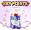 Kids Vitamins multivitamins, Strawberry Flavour Kids Vitamins Gummies, 1-a-Day Kids Sugar Free Vitamins, Contains Essential Multivitamins for Kids, Vegan, Kids multivitamins Gummies 3-12 Years