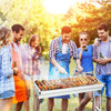 Barbecue Grill, Stainless Steel BBQ, Large Folding Portable BBQ Grill, Charcoal Grill for Outdoor Cooking Camping Hiking Picnics