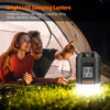 LED Camping Lantern Rechargeable Camping Power Bank Running 350Hrs, LCD Screen 4 Light Mode LED Tent Light, Waterproof Outdoor Working Light for Power Cuts Emergency Fishing Hiking