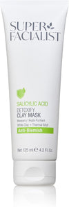 Anti Blemish Pore Purifying Clay Mask with Salicylic Acid - Acne Treatment & Blackhead Remover Mask with Avocado Oil & Vitamin B, Vegan Friendly - 125 ml, Packaging may vary