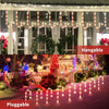 12 Pack Candy Cane Lights Outdoor with 8 Modes, Solar Lights Candy Cane Decorations with Control USB Rechargeable, Outside Christmas Lights for Garden, Candy Cane Christmas Decorations