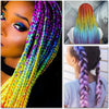 2 Pcs Braiding Hair Fashion Synthetic Braid Hair Extensions for Women Braiding （colour） purple
