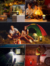 LED Camping Lantern Rechargeable Camping Power Bank Running 350Hrs, LCD Screen 4 Light Mode LED Tent Light, Waterproof Outdoor Working Light for Power Cuts Emergency Fishing Hiking