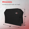 Heavy Duty BBQ Grill Cover for Outdoor Grill – Waterproof, Weather Resistant, UV & Fade Resistant with Adjustable Straps – Gas Grill Cover for Weber, Charbroil (147L x 61W x 122H cm)