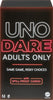 UNO Dare Adults Only, UK English Version, Card Game for Game Night, Travel, Camping & Party, HRL30