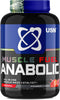 Muscle Fuel Anabolic All-In-One Muscle Mass Gainer, Strawberry Flavour - 2kg, 54g Protein Powder, 5g Creatine Powder & 5g BCAA Powder For Maximum Muscle Growth, Post Workout Recovery Drink Mix