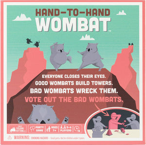 Hand to Hand Wombat by  - 3-6 Players - Ages 7+ - 15 Minutes to Play - A Game of Teamwork and Trouble-Makers - Party Game, Family Game Night, Kid and Adult Card Game