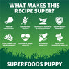 Superfoods Puppy Complete Grain Free Hypoallergenic Chicken with Veg Dry Dog Food 10kg - Made with All Natural Ingredients