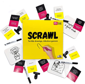 Scrawl Adult Board Game | Terrible Drawings and Ridiculous Guesses | Hilarious Board Game for Adults | Best Christmas Board Games