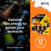 Rage Energy Shot – Pre Workout Shot – Energy Drink – 12 x 60ml – Ready to Drink Supplement – 200mg Caffeine – Natural Flavourings, No Added Sugar – Includes Vitamin B6 & B12 (Tropical Sourz)