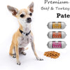 Pet Products Dog Food Pate | Multi Pack 4 x 400g Premium Pate | Dog Pate Tube 1 x Chicken 1 x Duck 1 x Turkey 1 x Ostrich