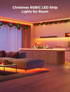 RGBIC LED Strip Light 10M, Smart LED Strip Lights for Bedroom, Bluetooth LED Strip APP Control, DIY Multiple Colors on One Line, Music Sync