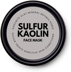 Sulphur & Kaolin Face Mask | Blemish Control | Healing Mask | Acne Natural Treatment Dermatologist | AM & PM Skin Care | Perioral dermatitis (100g)