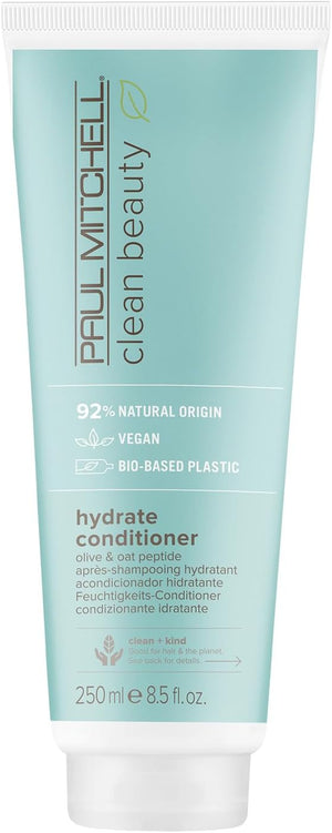 Clean Beauty Hydrate Conditioner - Olive Oil Conditioner Rich Care and for Dry Hair - 250ml