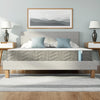 Sleep King Size Three Zone Memory Foam and Coil Spring Hybrid Mattress , Size 150 x 200cm , White
